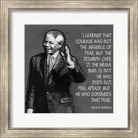 He Who Conquers - Nelson Mandela Quote Fine Art Print