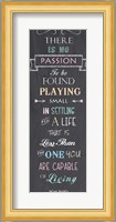 Passion - Nelson Mandela Quote Fine Art Print