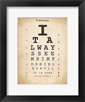 Nelson Mandela Eye Chart II Fine Art Print