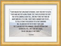 Road to Freedom - Nelson Mandela Quote Fine Art Print