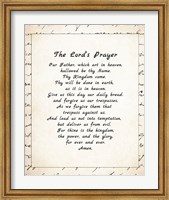 The Lord's Prayer - Script Fine Art Print