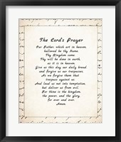 The Lord's Prayer - Script Fine Art Print