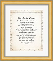 The Lord's Prayer - Script Fine Art Print