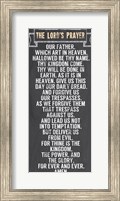 The Lord's Prayer - Chalkboard Style Fine Art Print