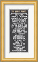 The Lord's Prayer - Chalkboard Style Fine Art Print