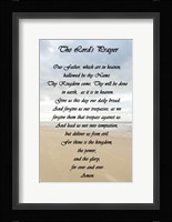 The Lord's Prayer - Beach Framed Print