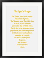 The Lord's Prayer - Gold Fine Art Print