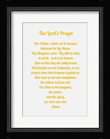 The Lord's Prayer - Gold Framed Print