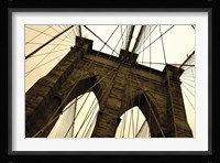 Brooklyn Bridge II (sepia) Fine Art Print