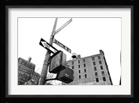 West Broadway and Franklin Street (b/w) Fine Art Print