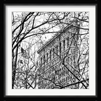 Veiled Flatiron Building (b/w) (detail) Fine Art Print