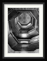 City Hall Stairwell (b/w) Fine Art Print