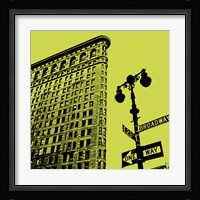 Acid Flatiron Framed Print