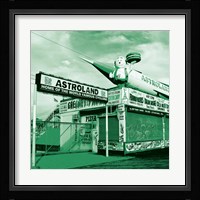 Green Astroland Framed Print