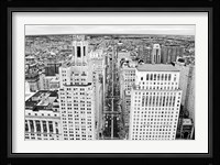 Broad Street (aerial) (b/w) Fine Art Print