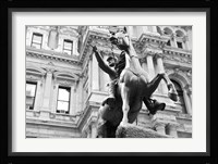 Horse and Rider (b/w) Fine Art Print