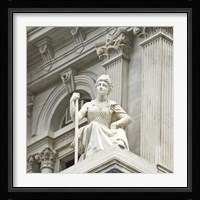 City Hall Sculpture (woman) Fine Art Print