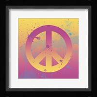 Far-out Peace Framed Print