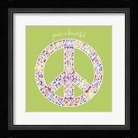 Peace is Beautiful Framed Print