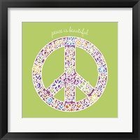 Peace is Beautiful Framed Print