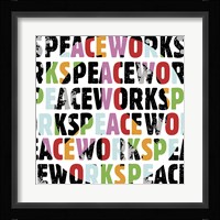 Peace Works (White) Fine Art Print