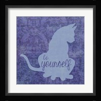 Cat - Be Yourself Framed Print