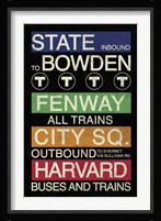 Boston Framed Print