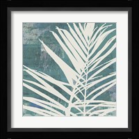 Fronds on Azure Framed Print