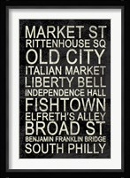 Philly Framed Print
