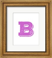 B in Pink Fine Art Print