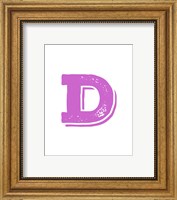 D in Pink Fine Art Print