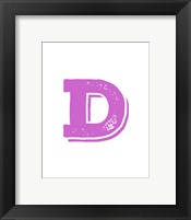 D in Pink Fine Art Print