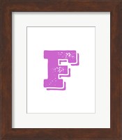 F in Pink Fine Art Print
