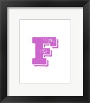 F in Pink Fine Art Print