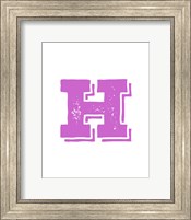 H in Pink Fine Art Print
