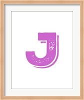 J in Pink Fine Art Print