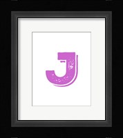 J in Pink Fine Art Print