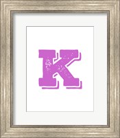 K in Pink Fine Art Print