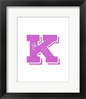 K in Pink Fine Art Print
