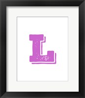 L in Pink Fine Art Print