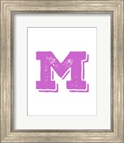 M in Pink Fine Art Print