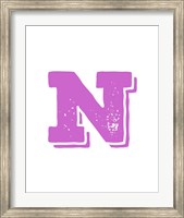 N in Pink Fine Art Print