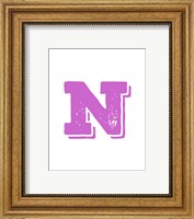 N in Pink Fine Art Print