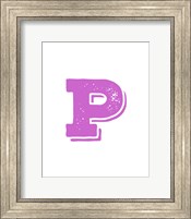 P in Pink Fine Art Print
