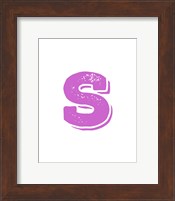 S in Pink Fine Art Print