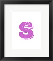S in Pink Fine Art Print