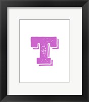 T in Pink Fine Art Print