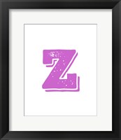 Z in Pink Fine Art Print
