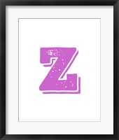 Z in Pink Fine Art Print