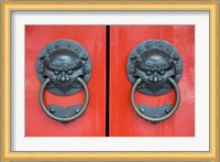 Pair of Door Knockers, Buddha Tooth Relic Temple, Singapore Fine Art Print